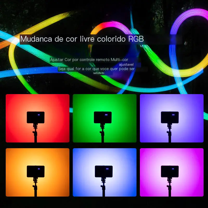 Portable RGB Pocket Light with Remote for Photography