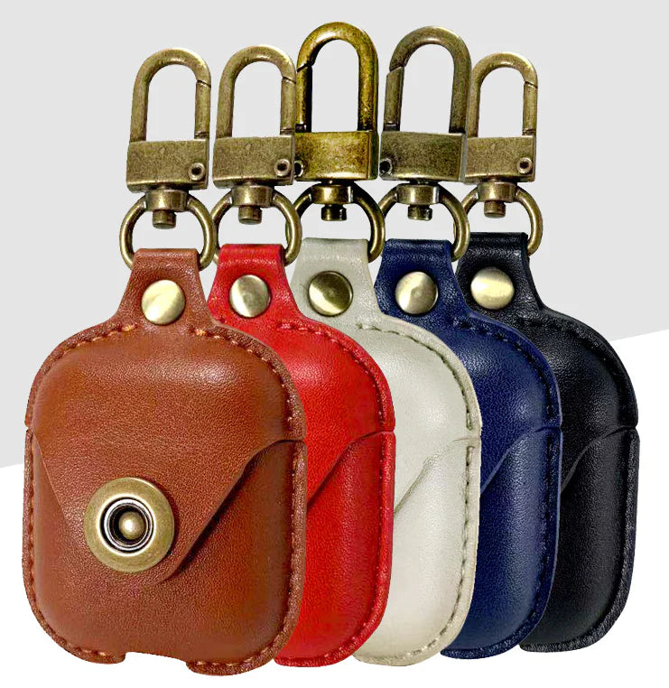 Leather Case for AirPods - Shockproof Bluetooth Cover